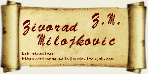 Živorad Milojković vizit kartica